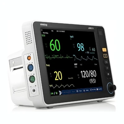Mindray uMEC10 Multipara Patient Monitor - ECG, Temperature, SPO2, NIBP, Pulse Rate, Respiration